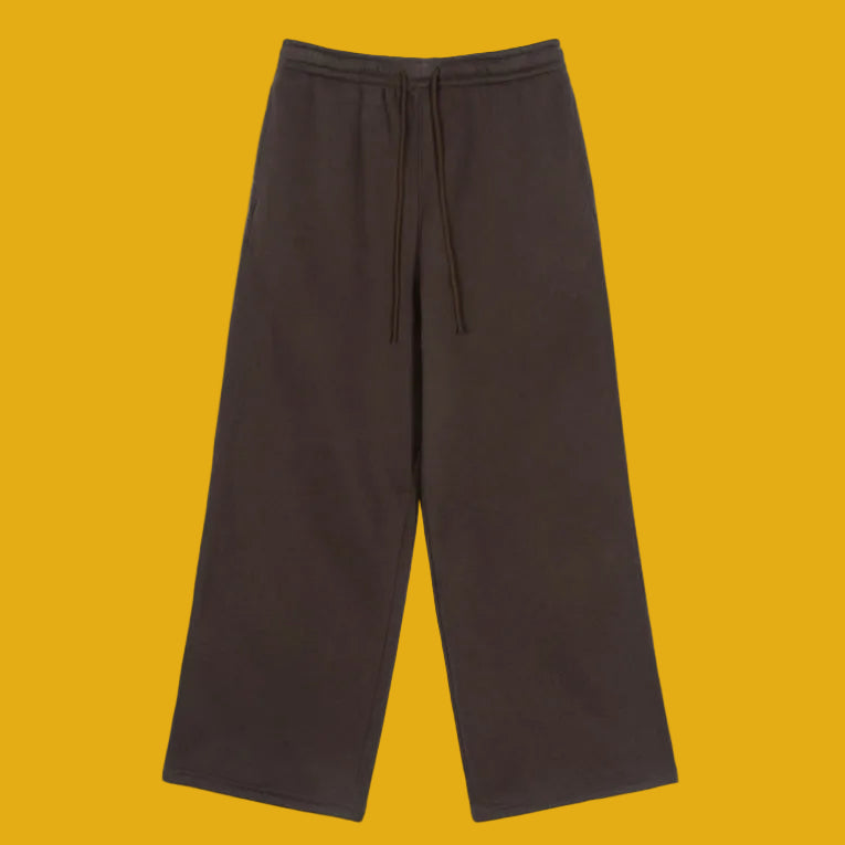 Thick straight leg joggers (brown)