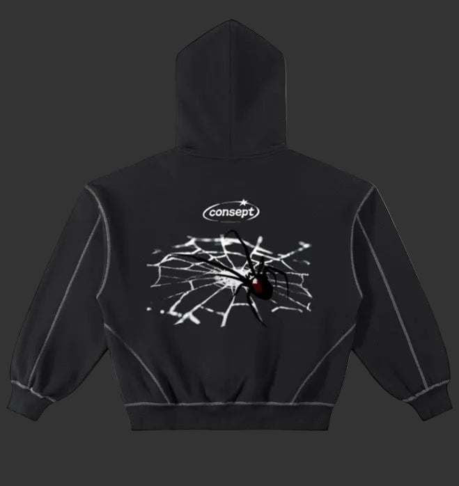Black Widow Zip-Up Hoodie