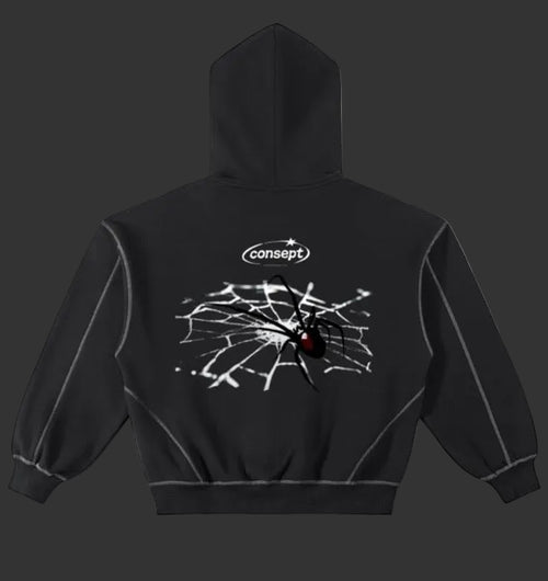Black Widow Zip-Up Hoodie